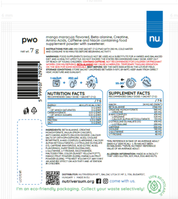 PWO Monodose (7gr) - immagine 2