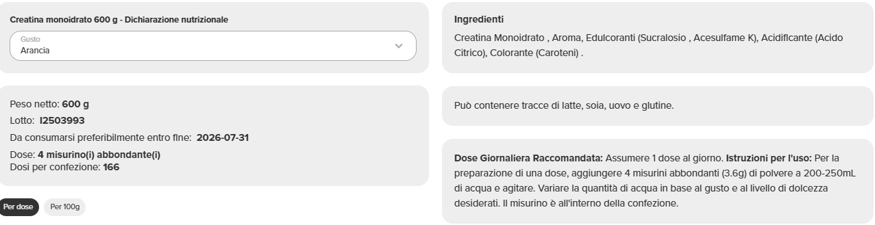 Creatina Monoidrato - immagine 8