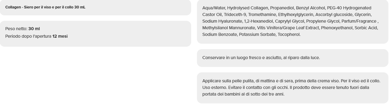 Collagen - Siero per viso e collo (30 ml) - immagine 4