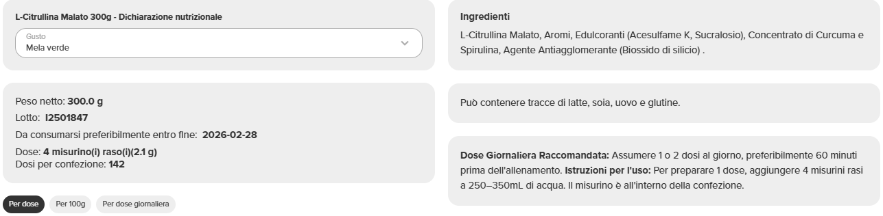 L-Citrullina Malate - immagine 5